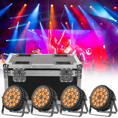 18x12W Stage Lighting RGBWA UV 6in1 Par Light DMX Party Light DJ Disco Hall Bar