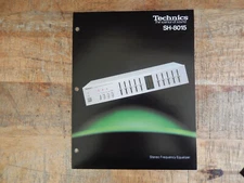 Original Technics SH-8015 Equalizer Dealer Brochure / Dealer Handout