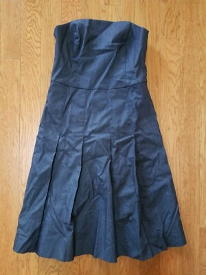 ISAAC MIZRAHI TARGET STRAPLESS DENIM DRESS WITH PLEATS AND BRA BACK SIZE 2  | eBay