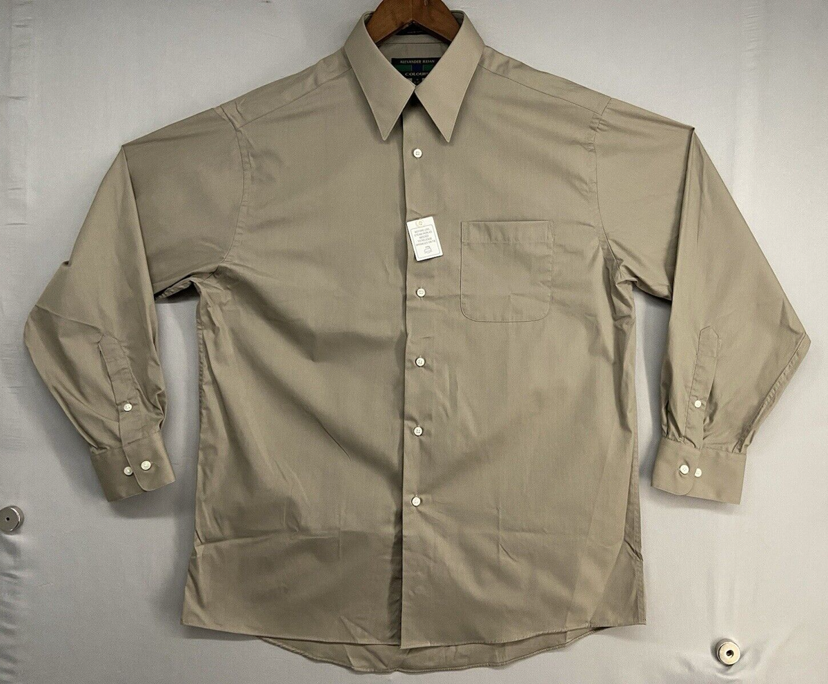 Alexander Julian Colours Button Shirt Mens M 15-15.5 32/33 Tan Dress Long Sleeve | eBay Alexander Julian Colours Button Shirt Mens M 15-15.5 32/33 Tan Dress Long Sleeve | eBay