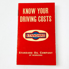 Standard Oil Nebraska Driving Costs Record Booklet Oil Gas Mileage Vintage