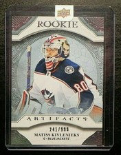 2020-21 20/21 Artifacts ROOKIE RED189 Matiss Kivlenieks Blue Jackets / 999