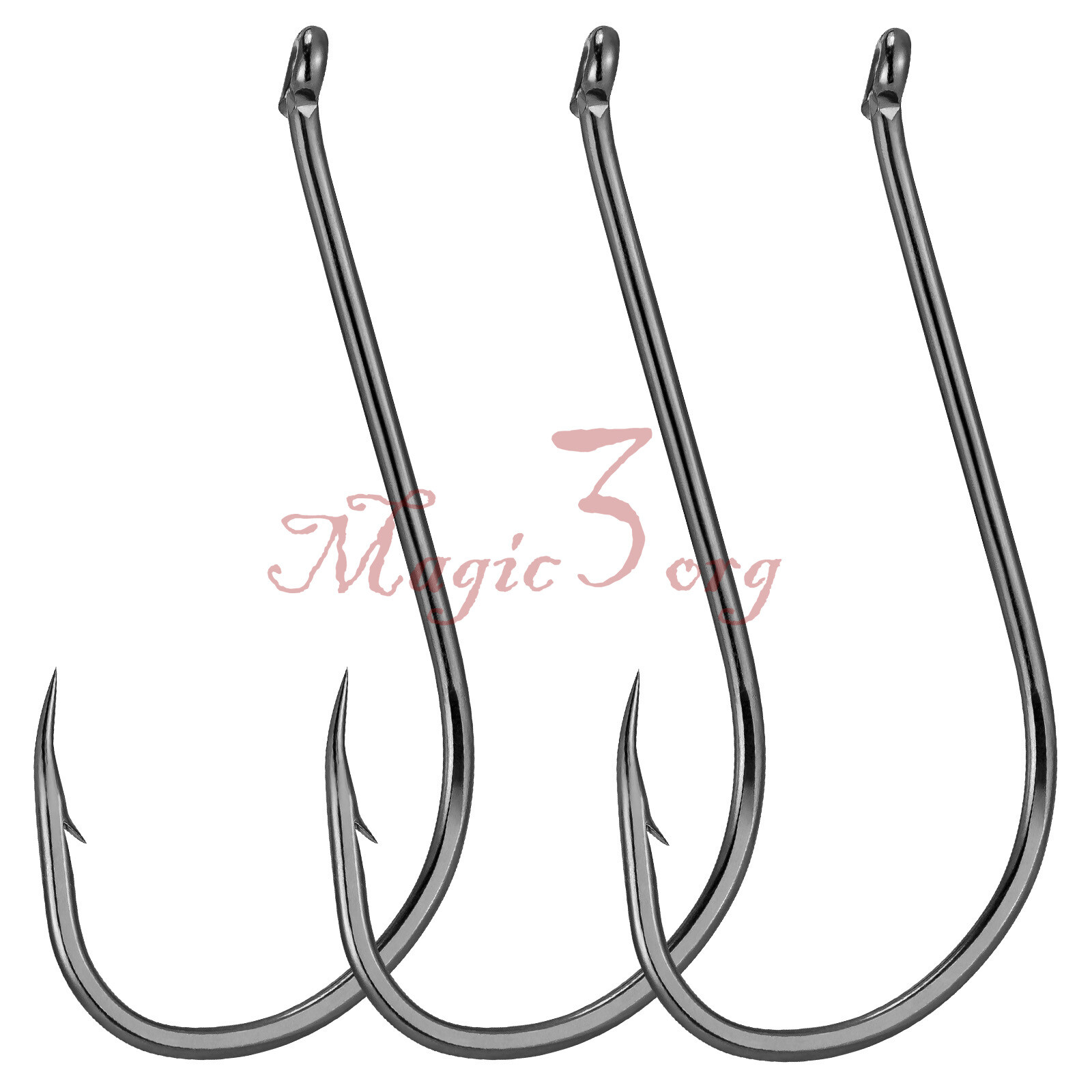 Ganchos de pesca 30/60/120 círculo pulpo acero alto carbono salmón lubina #1-#10/0