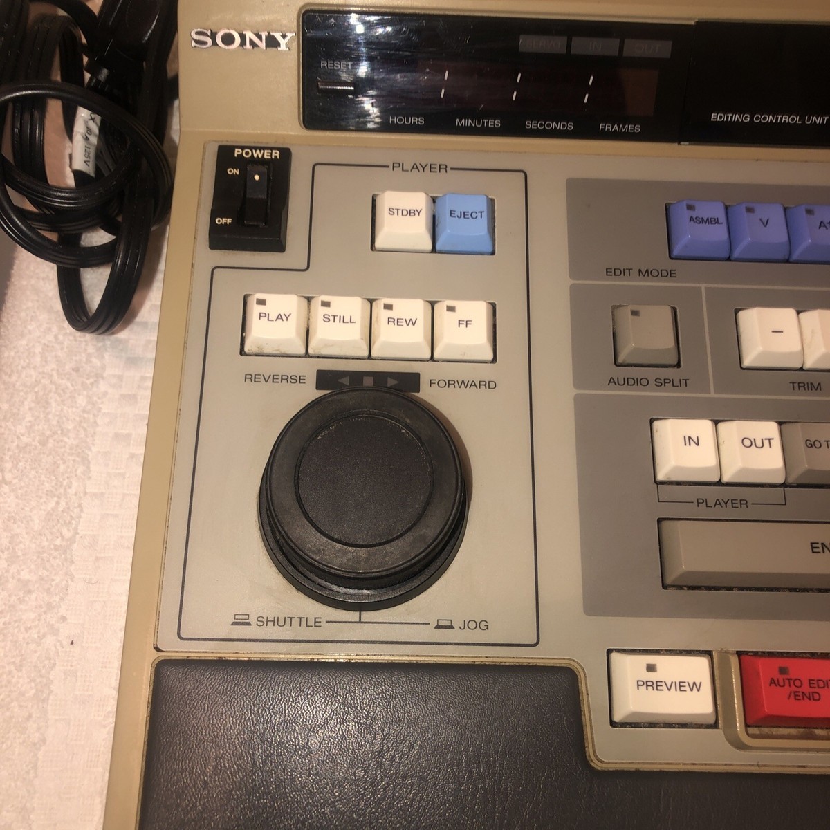 Système De Montage Vidéo Sony RM-450 CE - Table De Montage Broadcast Vintage