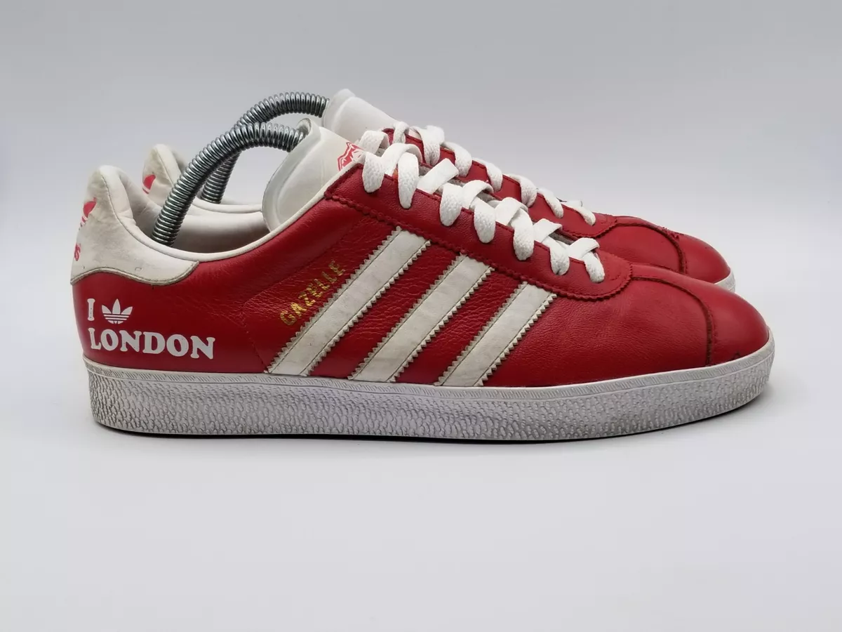 Adidas Limited Edition 2006 I Love London Red Gazelle Men s Shoes Size 8 VGUC