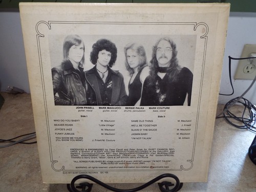 Little Village private press CT group 1977 Quiet Cannon Records LP VINYL ALBUM - 第 2/5 張圖片
