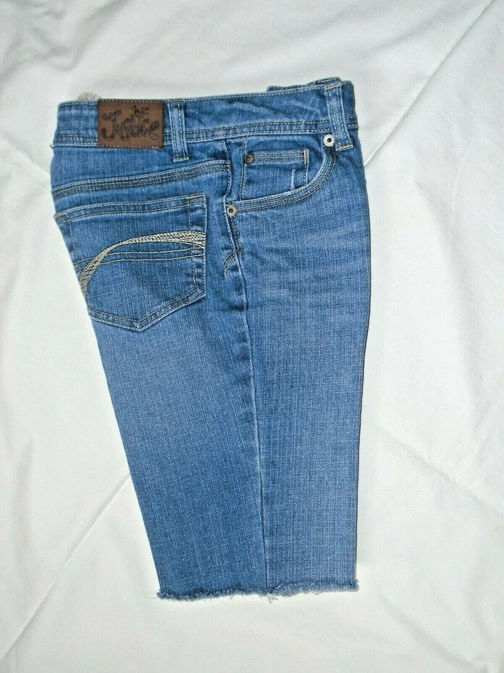 JUSTICIA - NIÑAS TALLA 10R SIMPLEMENTE BAJO - PANTALONES CORTOS VAQUEROS RECORTADOS Foto 2 de 2