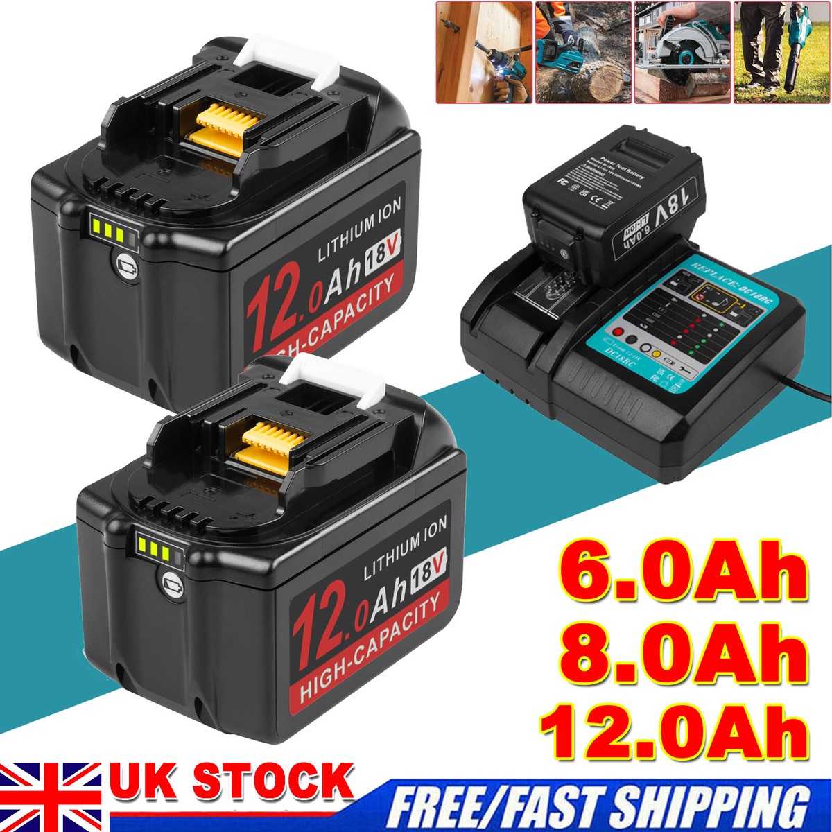 Ah Makita 18v 4ah Battery And Charger UK 18V 8Ah Li-ion Battery