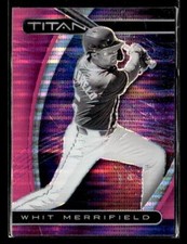 2021 Panini Chronicles #25 Whit Merrifield Titan Pink Pulsar card