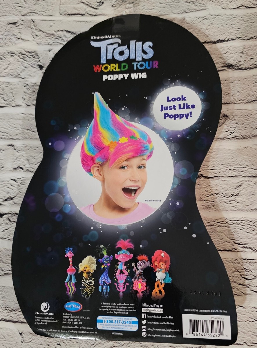 TROLLS World Tour Troll-rific Poppy with Rainbow Hair Wig  display picture 1