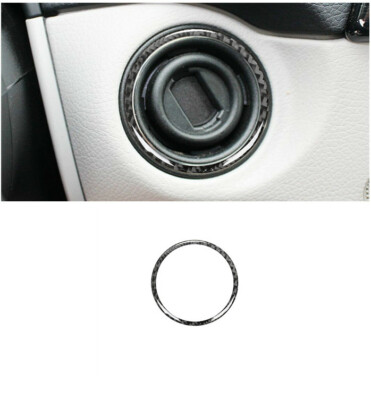 Carbon Fiber Ignition Start Switch Hole Ring Trim For Benz C300 C350 W204  07-14