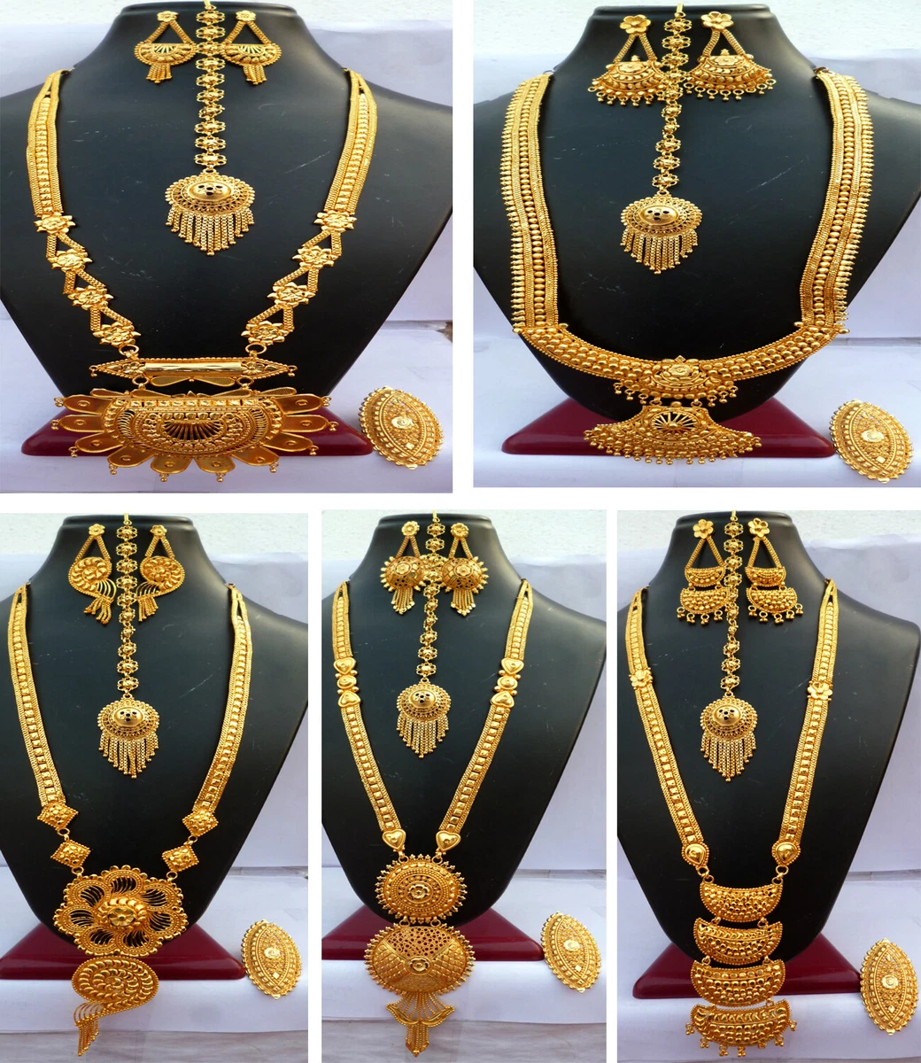 22k gold latest gold clearance necklace set designs with price