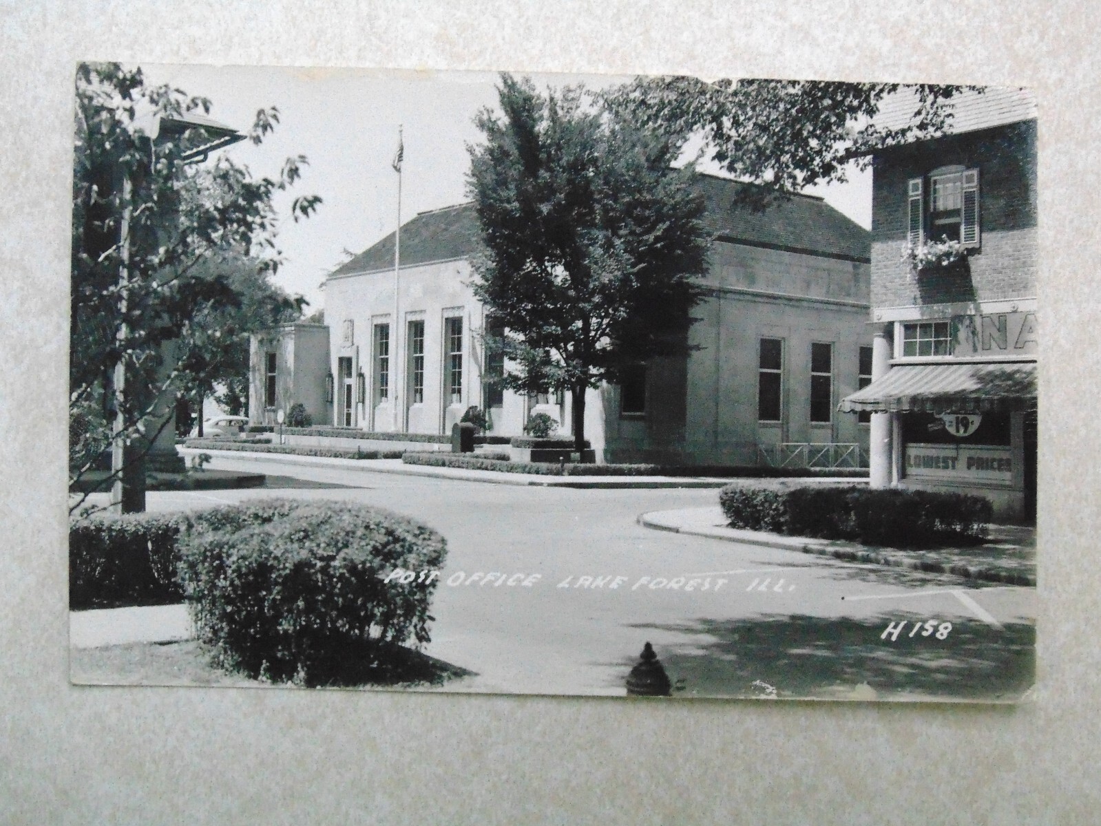J1336 Postcard RPPC IL Illinois Post Office Lake Forest eBay