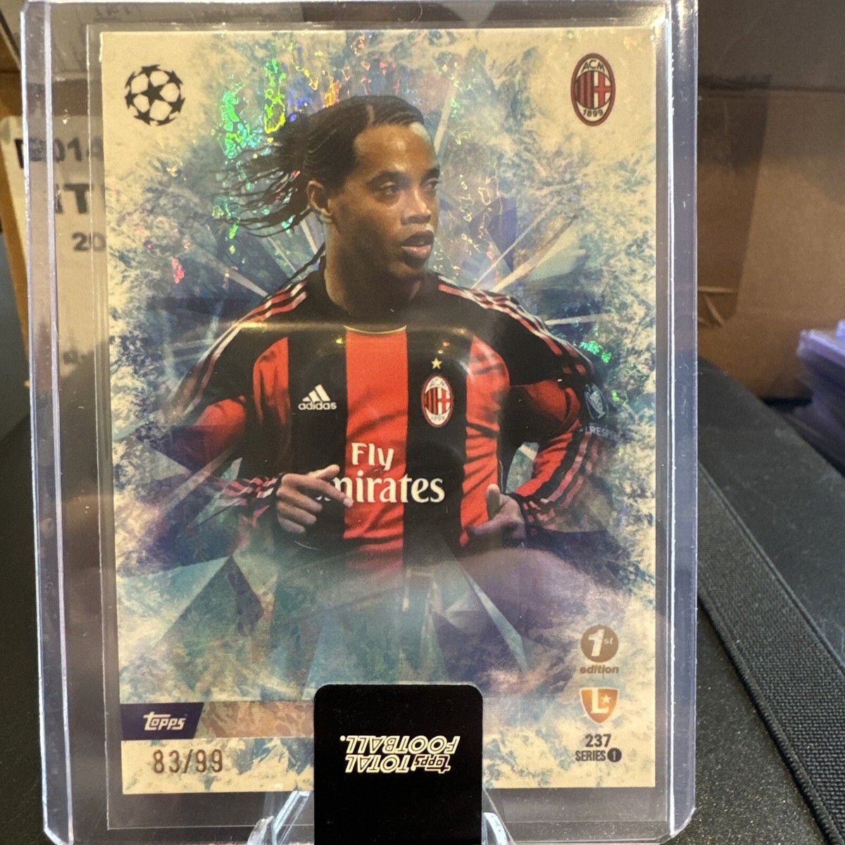 TOPPS TOTAL FOOTBALL RONALDINHO WHITE ICE /99 FIRST EDITION | eBay UK