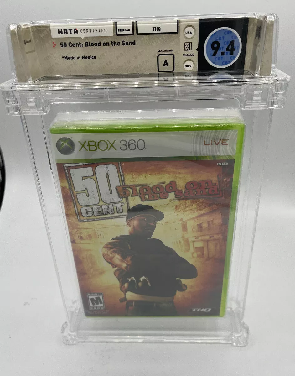 WATA GRADED 50 CENT BLOOD ON THE SAND SEALED 9.4 XBOX 360