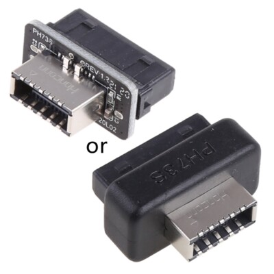 USB 3.0 (3.1 Gen 2) 19 Pin Header to USB 3.1 Type-E Type-C 20 Pin A-Key Header