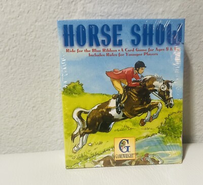 Horse Show Card Game Gamewright 1997 Ride for The Blue Ribbon Ages 8+ New Sealed