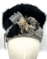 Forbusite Hat Women Wool Beret Angola Knit Beanie Skull Cap Dress Winter Hats