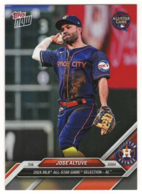 2024 TOPPS NOW MLB ALL-STAR GAME JOSE ALTUVE HOUSTON ASTROS