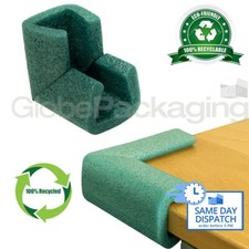24 x 25-35mm FOAM EDGE U CORNERS PROTECTORS D PROFILES FRAMES PICTURES PARCELS