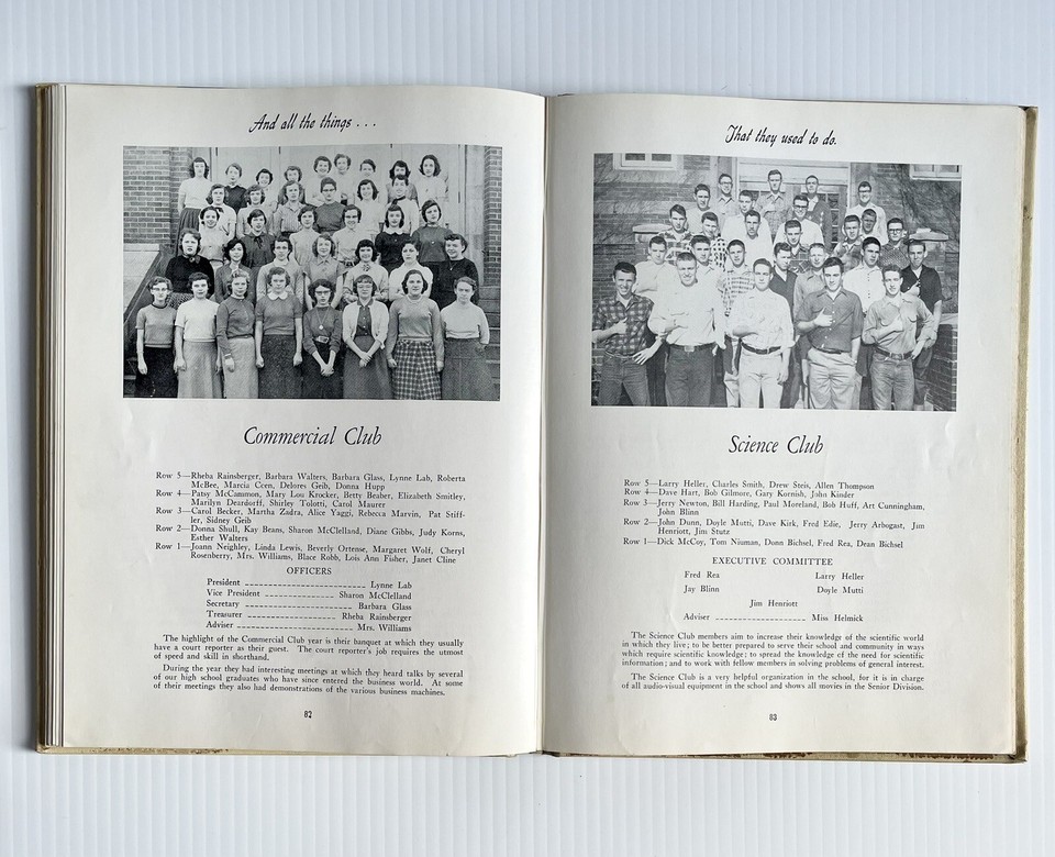 1956 Delphian Yearbook New Philadelphia High School New Philadelphia