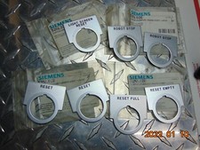 LOT OF 7 NEW SIEMENS Legend Name Plate Half Round For Controls Button Switch 