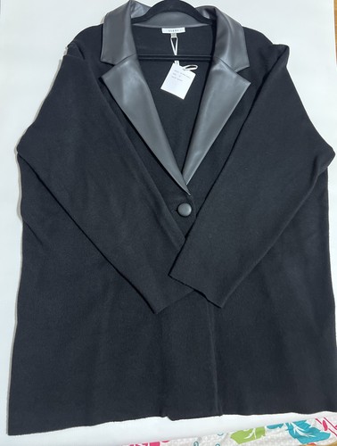 Sioni Studio Women's Size 1X Black Long Sleeve Button Cardigan New With Tags - Picture 10 of 17