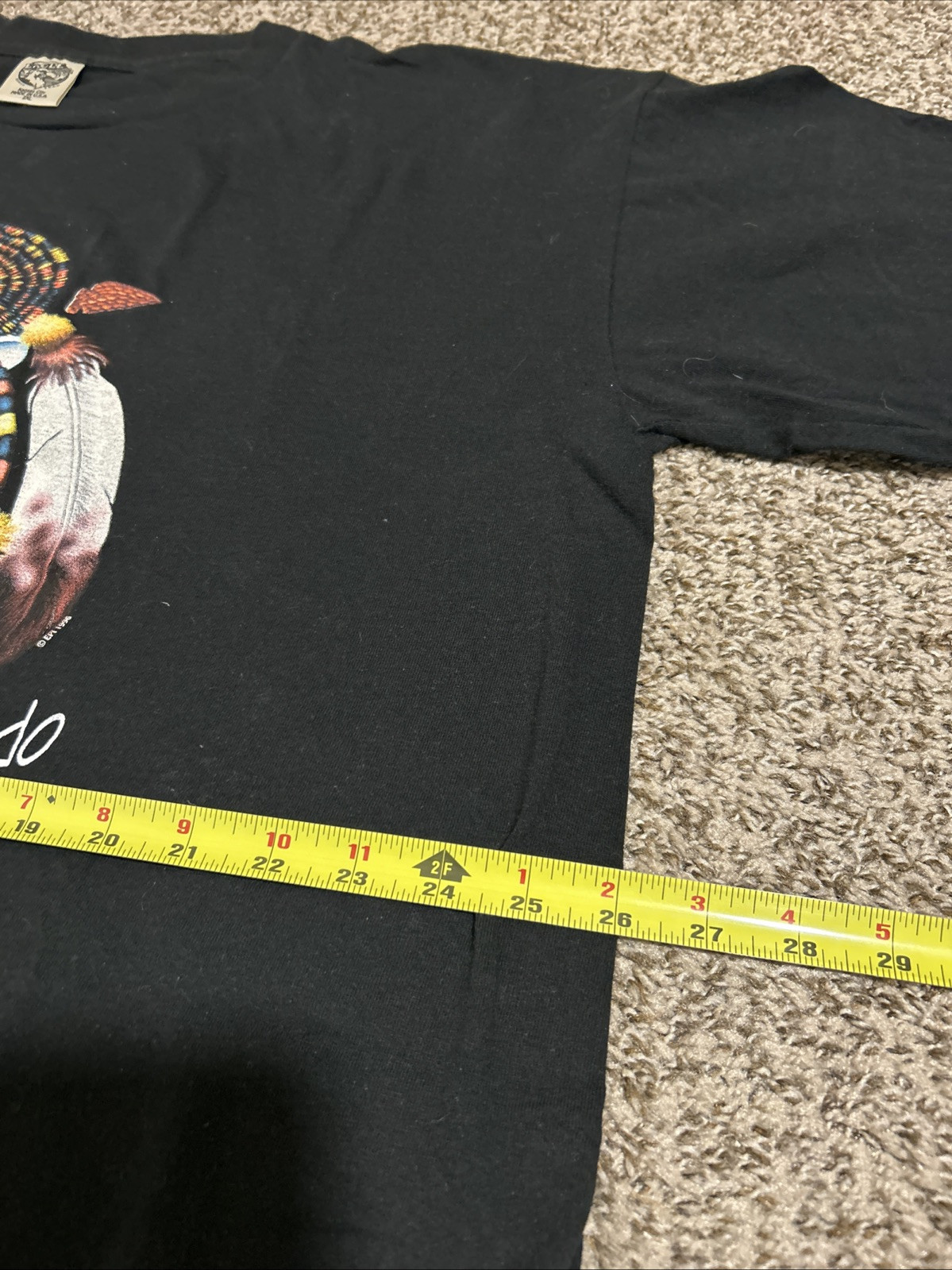 Vintage 1996 Eagle Products Colorado Indian Feather/Beads Graphic Men 2XL Shirt