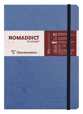 793464C A5 Age Bag Essentials Thread, Bound Notebook, Lined, 192 Pages, Blue