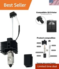 Durable 0.2mm Ceramic Extruder Kit with Hardened Steel Nozzle for P1P/P1S