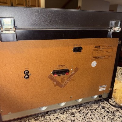 Rare Sanyo GXT808U Stereo System Quartz PLL EQ Dual Cassette Deck