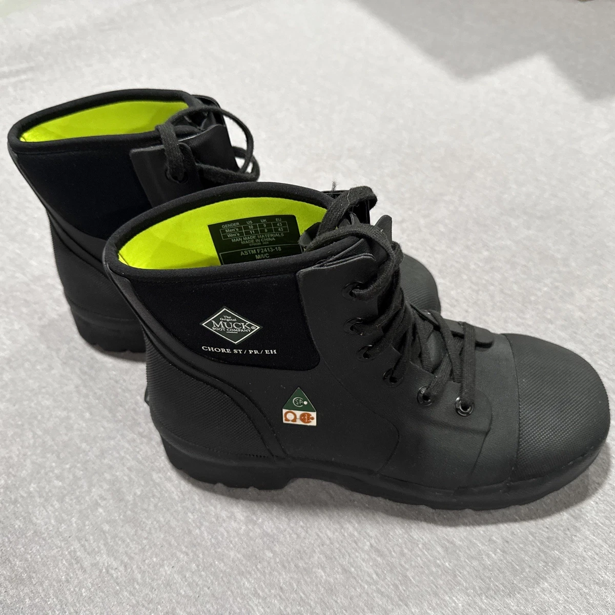 Muck Boot Men\'s Waterproof Foreman Leather Boots Sz 12.5 Black LMF-000 Muck Boot Foreman Waterproof - Black | Work Boots | Huckberry main image 2