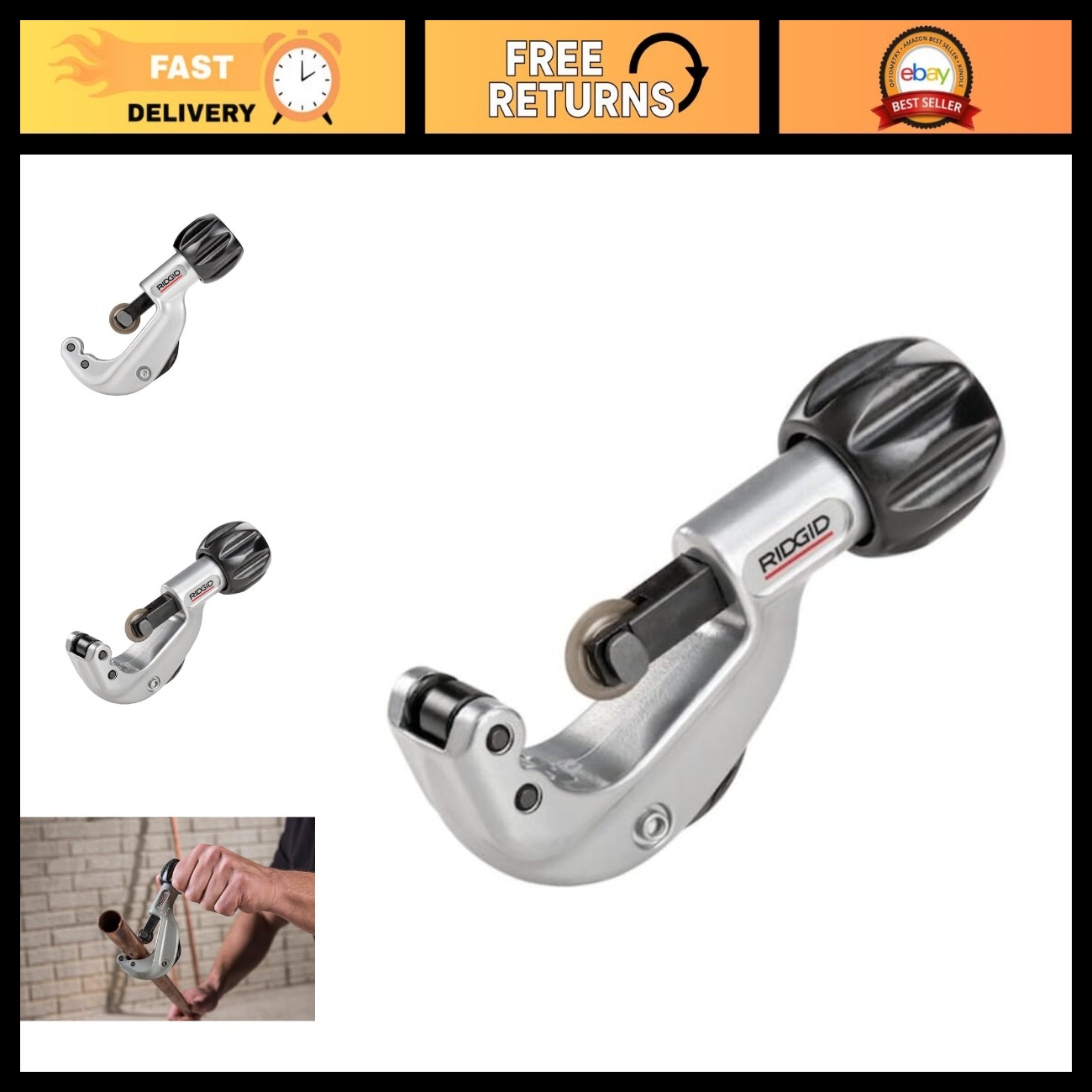 Constant Swing Tubing Cutter, 1/8" to 1-1/8" Pipe Cutter, Heavy-Duty Metal Cutti