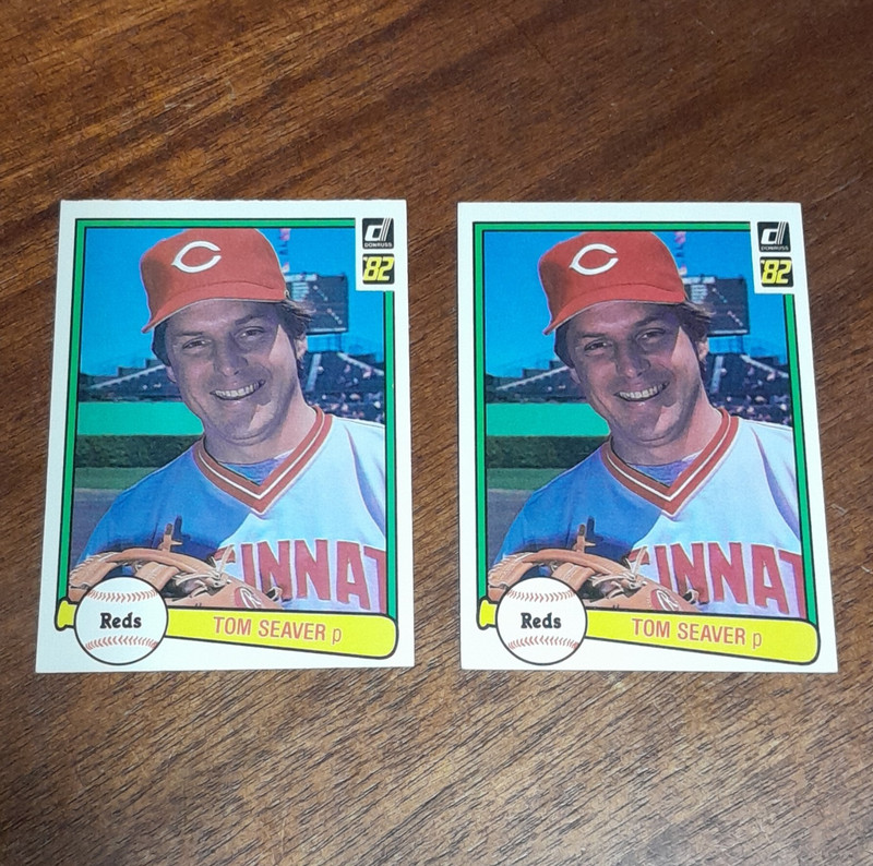 Donruss Tom Seaver Cincinnati Reds MLB Card Lot - 2 Cards 1982 #148
