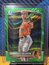2025 Bowman Chrome Prospects DJ Layton 1st Bowman BCP-252 /99