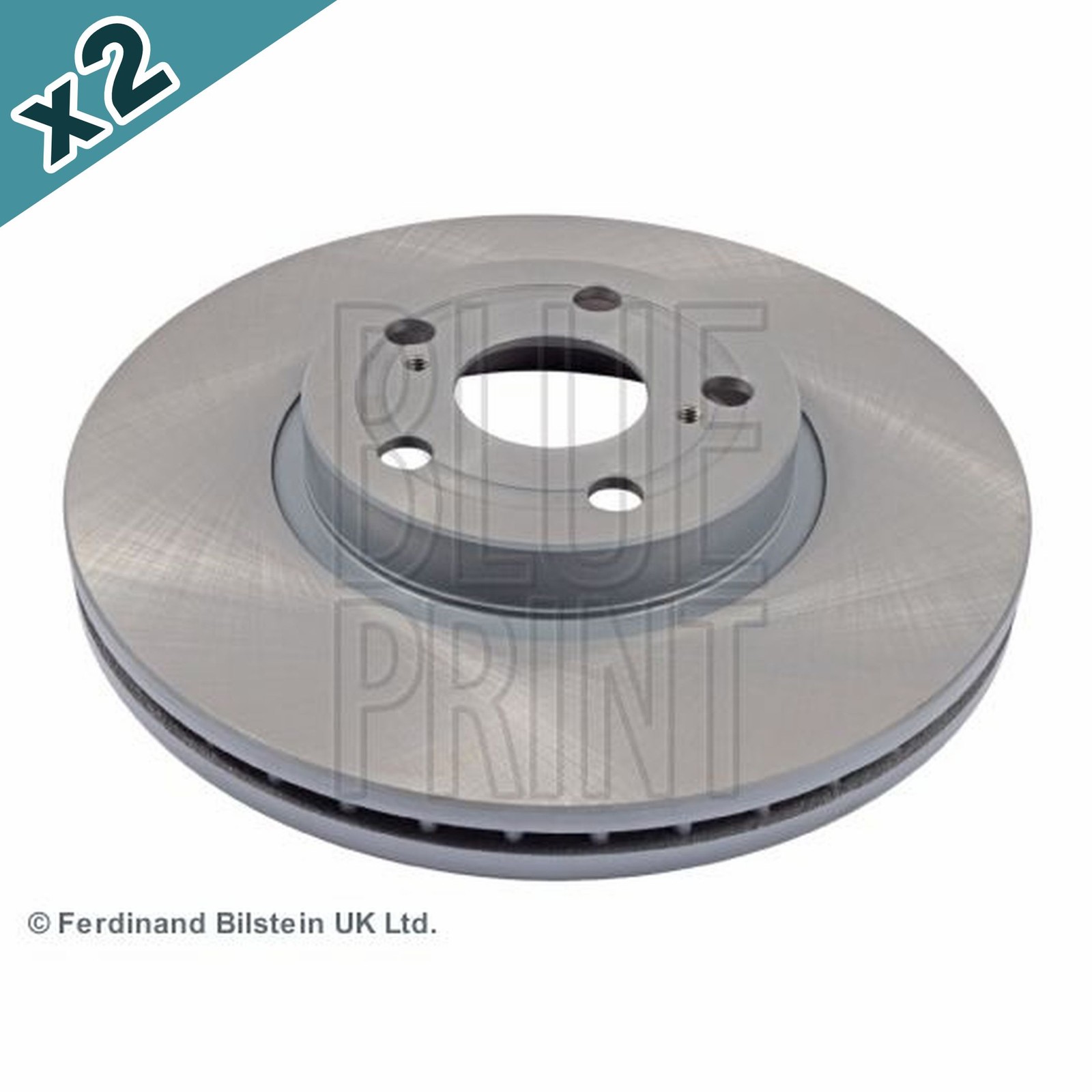Blueprint ADT343166 Brake Disc Front Coated 277mm Diameter Fits Toyota Avensis