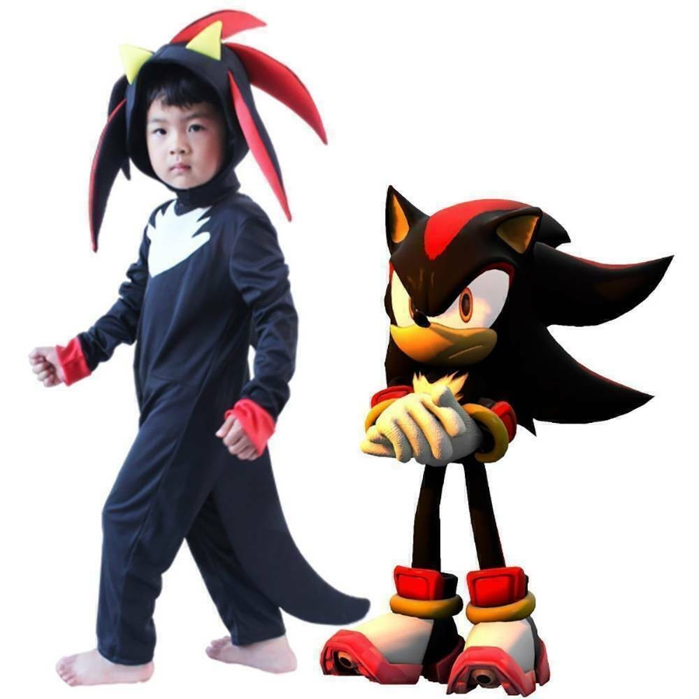 Kids Cosplay Sonic The Hedgehog Sonic Shadow Knuckles Party Costume Fancy Dress* image 10