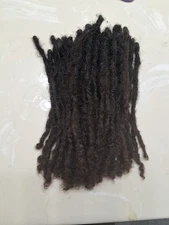 Real human locs  Extensions Dreadlocks - Black, Pack