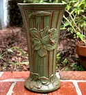 WELLER POTTERY ORRIS ARTS & CRAFTS 10" VASE WITH DAFFODILS....MINT CA.1915