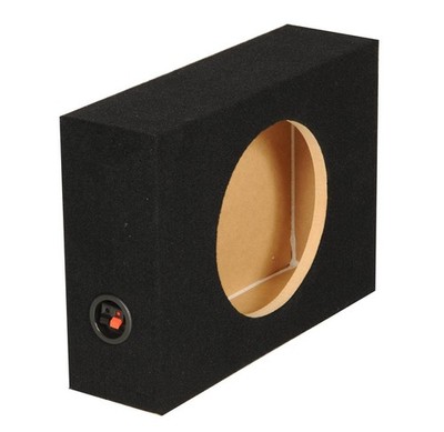 Q-Power Shallow Single 10'' Sealed Truck Subwoofer Enclosure Sub Box (Open Box)