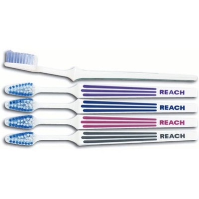 Reach Advanced 72/Box soft compact toothbrush tapered head bilevel bristles grip