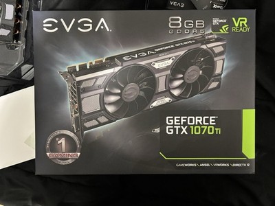 EVGA NVIDIA GeForce GTX 1070 Ti 8GB GDDR5 VR Ready DirectX 12 Graphics Card