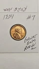 wheat penny 1934 SHARP GEM RED BU 1934-P LOT #7 LINCOLN CENT GEM UNC RED LUSTER