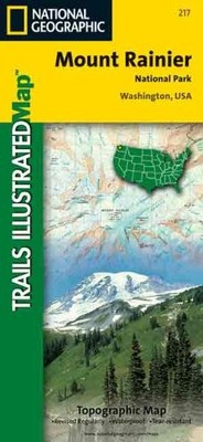 NATIONAL GEOGRAPHIC, TRAILS ILLUSTRATED, MOUNT RAINIER **BRAND NEW**