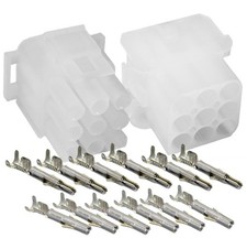 Molex -1 Complete Set - 9 Pin w/14-20 AWG, Wire Connector - 2.13mm D, Latch...