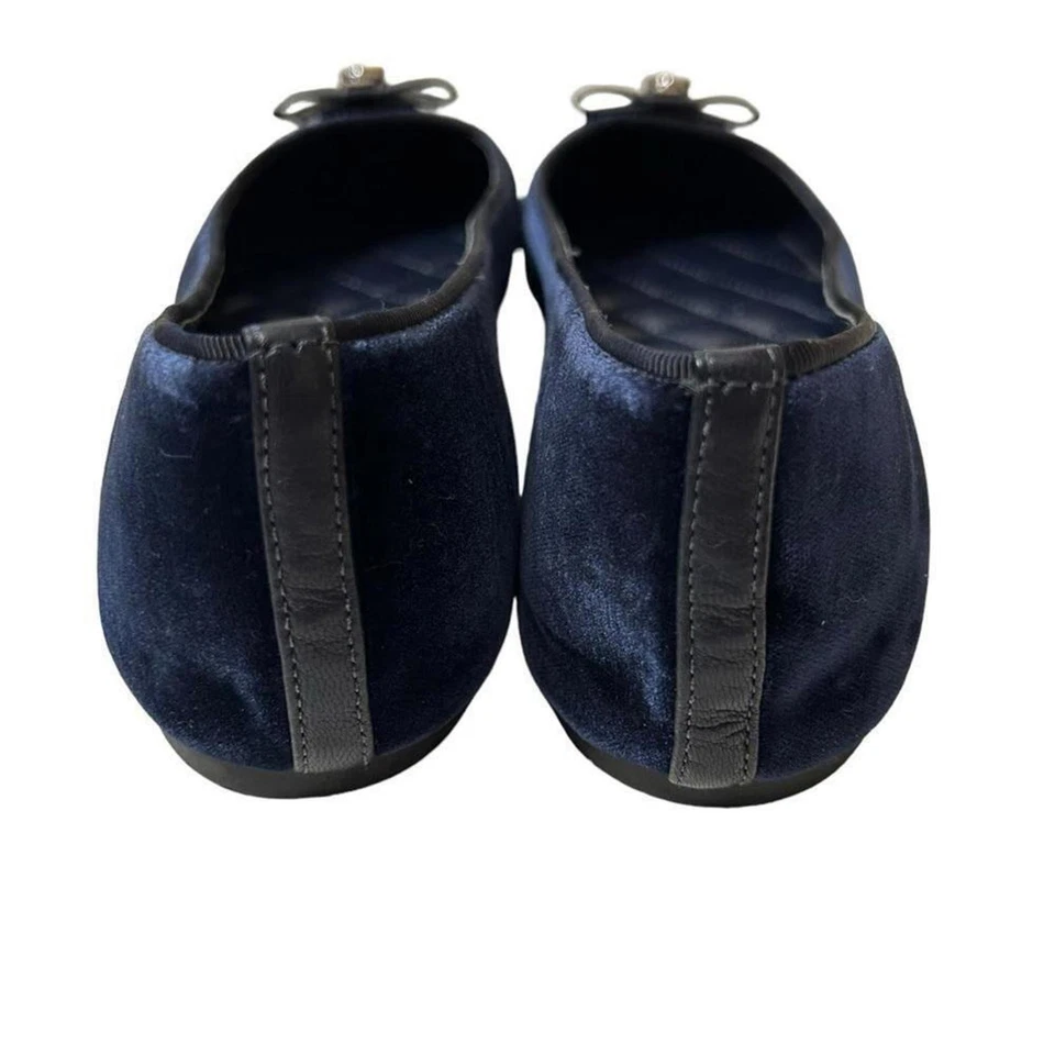 Michael Kors l Alice Ballet Azul Terciopelo Pisos 10 Foto 4 de 4