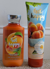 NEW Bath and Body Works Get Happy White Peach Sangria Body Lotion  Cream