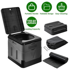 Portable Toilet With Handbag, Collapsible Emergency Toilet With Lid