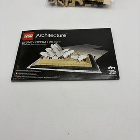 LEGO ARCHITECTURE: Sydney Opera House (21012) - 100% Complete w/ manual