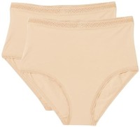 Damen UnterwäSche 2Er Set Hohe Taille Slip Dagi Nude GrößE S